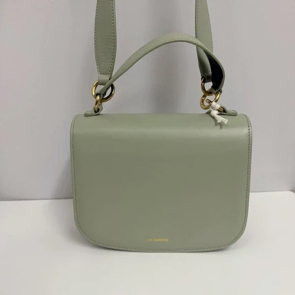 Jil Sander Leather Shouder Bag Seafoam Green NWT $1,590.00 Simple & Elegant - Picture 6 of 16